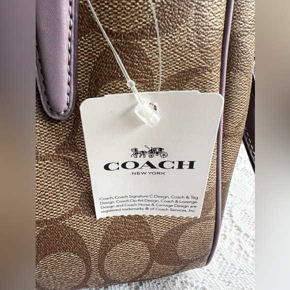 NWT Coach F67027 Mini Surrey Carryall Satchel Crossbody in Signature Canvas - Picture 5 of 5